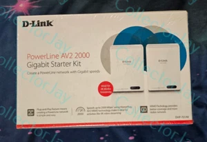 D-Link Powerline DHP-701AV AV2 2000 Gigabit Network Extender Kit *New & Sealed* - Picture 1 of 5