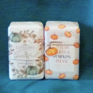 2 CASTELBEL Porto 1 Autumn Leaves 1 Grateful Vanilla Pumpkin Duftseife Riegel - Bild 1 von 2