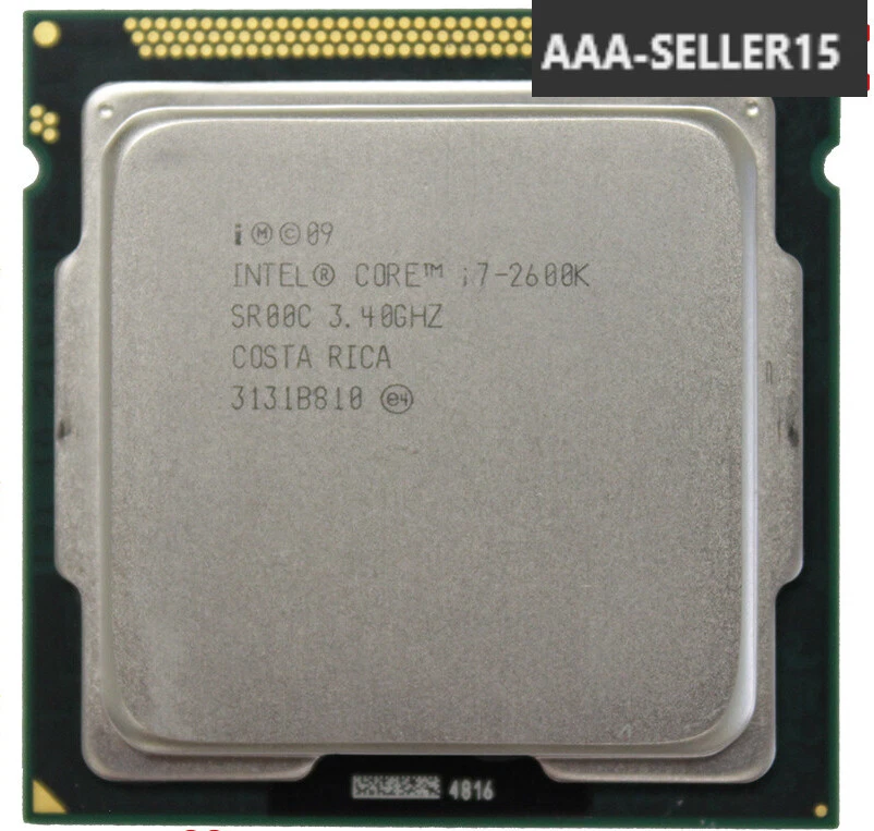 Intel Core i7-2600K SR00C 3.40GHz 8MB Quad-Core LGA1155 Desktop Processor P4S - Image 1 of 1