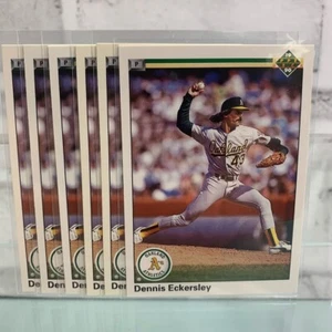 Lotto 6 carte Upper Deck Baseball Dennis Eckersley #513 1990 - Foto 1 di 3