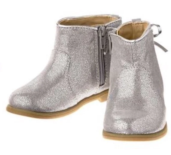 Новый с Ярлыками Gymboree заколдованный зимний металлический серебряный ботинок ботинки девочек размер 8 - Изображение 1 из 1