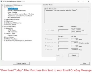 Service Program Epson SL-D700 Include Service Manual & Unlimited Key Gen - Picture 1 of 2