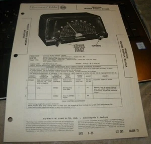 TRUETONE AM RECEIVER MODELS: D2552A, D2553A (SAMS PHOTOFACT 283-13) - Picture 1 of 1