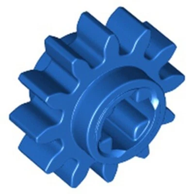 Lego Technic Bricks 6x Bright Blue Z12 Gear Wheel Cog Axle - 6396479 69778 - NEW - Image 1 of 4