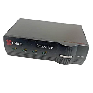 Teclado conmutador Cybex SwitchView 4 puertos 520-147C video usado sin cable de alimentación- - Imagen 1 de 8