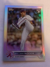 William Woods Rainbow Foil Parallel Rookie Card 2022 Topps Update Braves US195