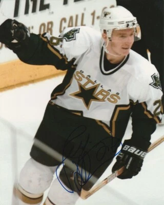 ФОТОГРАФИЯ JERE LEHTINEN С АВТОГРАФОМ DALLAS STARS 8x10! Автограф - Изображение 1 из 2