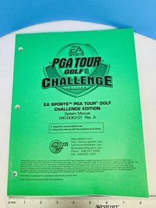 GLOBAL VR TURNAMENT PGA TOUR GOLF CHALLENGE EDITION SYSTEM MANUAL - Picture 1 of 5