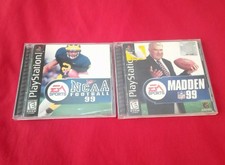 Ps1 Game Bundle - Madden 99 & NCAA Football 99 - Tested! Working!- Free Shipping