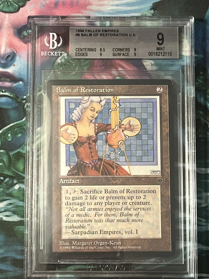 MTG BGS 9 Balm of Restoration Fallen Empires Mint - Image 1 of 1