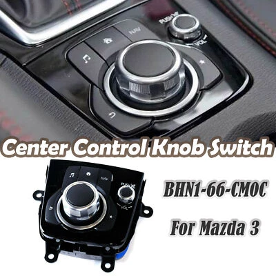 Black Center Console Control Switch W/ Retainer Clip OEM For 2014-2016 Mazda 3 - Изображение 1 из 4
