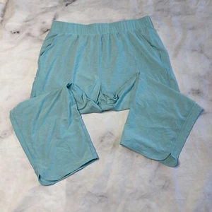 Duluth Trading Co Pull On Capris Pants Womens Size Large Blue Lightweight Flowy - Picture 1 of 5