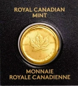 2023 ROYAL CANADIAN 1 GRAM FINE GOLD MAPLE LEAF 9999 MAPLEGRAM25 SEALED IN ASSAY - Picture 1 of 7