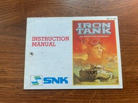 Iron Tank Invasion of Normandy Nintendo NES Instruction Manual Only