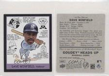 2009 Upper Deck Goudey Heads Up Mini Black Back /21 Dave Winfield #266 HOF