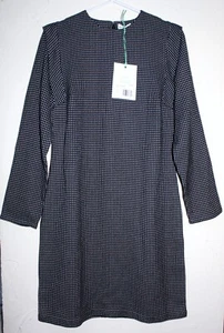 169,95€- PEOPLE TREE Kleid Leonie Shift Gr.38 S Strickkleid Schwarz Dress Weiß - Bild 1 von 9