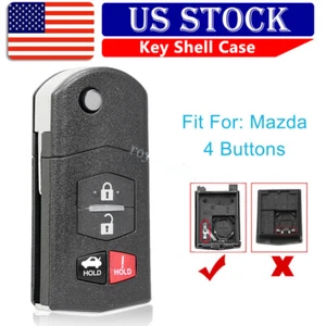 For 2007 2008 2009 2010 2011 2013 Mazda CX-9 Remote Fob Key Shell Case 4 Buttons - Picture 1 of 10