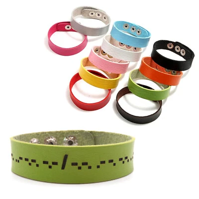 Pulsera F*ck Cáncer - Ajustable - Cuero Sintético - Elección de Colores Foto 1 de 4