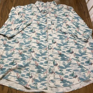 Vintage Wrangler Rugged Wear Button Shirt Men's Size 4X Pocket fishing lure - Picture 1 of 6