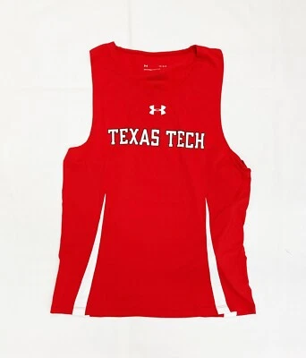 Under Armour Texas Tech Pace Running Singlet Men's Large Red Shirt Tank UTJ200M - Image 1 of 2