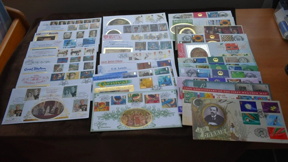 Benham Silk First Day Covers, 1997, 1998, 2000, 2001, Sold Individually, FDC - Image 1 of 1