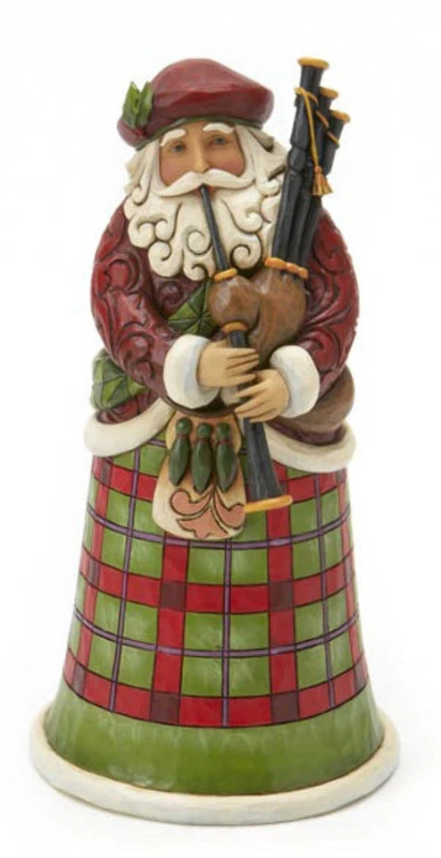 Jim Shore Nollaig Chridheil - Scottish Santa Figurine 4018857 Santa's Around The