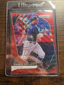 A83,882 - 2020 Panini Prizm Prizms Red Wave #143 Xander Bogaerts/99