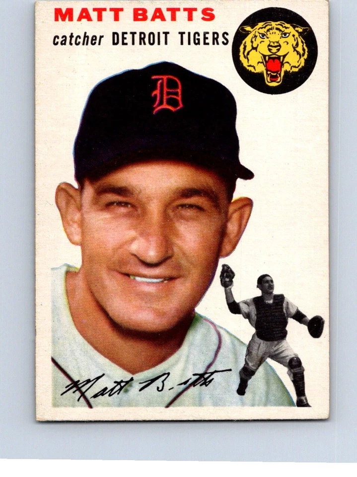 VINTAGE BASEBALL CARD 1954 TOPPS MATT BATTS  DETROIT TIGERS  NO456 - Image 1 of 2