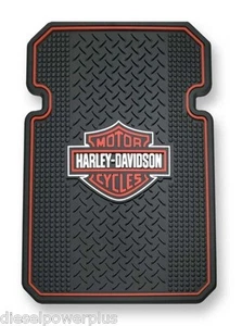 harley davidson motorcycle floor mats emblem bar shield rubber car truck auto hd - Picture 1 of 1