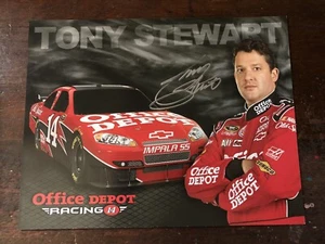 NASCAR Tony Stewart 2010 OFFICE DEPOT CHEVY IMPALA #14 NASCAR AUTOGRAPHED DAD - Picture 1 of 6