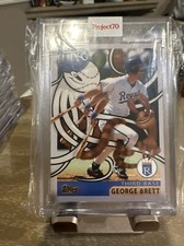 2021 topps project70 george brett 523 artist greg "craola" simkins w/ box