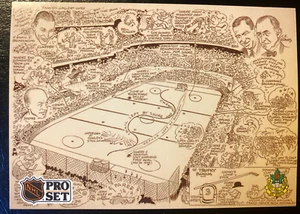 1991-92 Pro Set Hockey Hall of Fame #591 Boston Bruins Cartoon - Picture 1 of 2