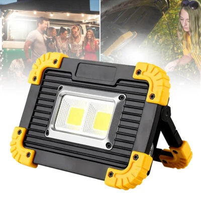 LED Work Light Rechargeable Spotlight Floodlight Camping Emergency Flashlight - Image 1 of 4
