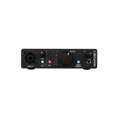 Arturia MiniFuse 1 Black 1x Combo Input USB-C Audio Interface - Image 1 of 4