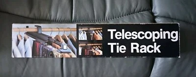 Estuche Estrella Telescópico Tie Rack Organizador Soporta 36 Corbatas Cinturones 4" x 18" NUEVO REGALO Foto 1 de 2