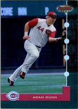 2005 Bowman's Best Green Cincinnati Reds Baseball Card #2 Adam Dunn /899
