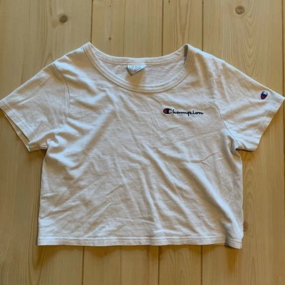 Vintage Champion Heritage Athletic Y2K Women's Crop Top T-Shirt Size M Medium - Image 1 of 4