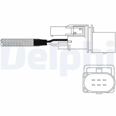 Sensor lambda DELPHI ES11015-12B1 para AUDI, SKODA, VW - Imagen 1 de 4