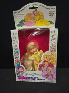 Flower Princess Little Sister & Her Forest Friends by Creata Yellow Vintage 1985 - Picture 1 of 4