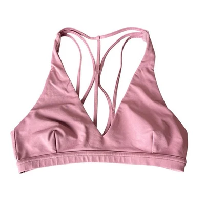 Sujetador deportivo con tiras Lululemon rosa para mujer talla 4 Foto 1 de 3