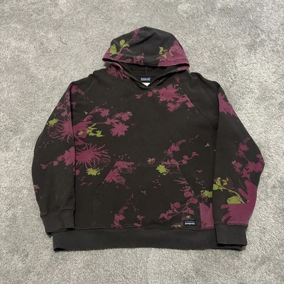 Пуловер с капюшоном из органического хлопка Patagonia размер большой цветочный рисунок - Изображение 1 из 4