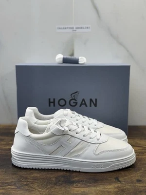 Hogan H630 Sneaker Pelle Bianca Memory Foam Scarpa Hogan Uomo 43.5 - Immagine 1 di 4