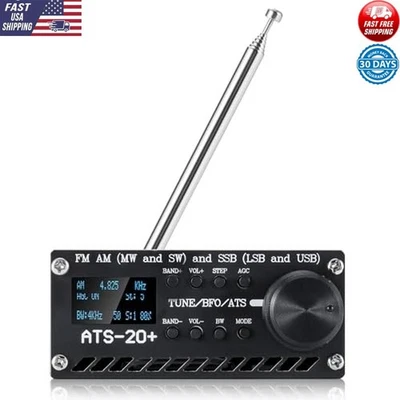 Portable Shortwave Radio Receiver FM AM SSB DSP High Sensitivity Big Speaker New - Image 1 of 4