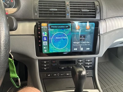 Android Auto Carplay Stereo Radio FM For BMW 3 Series E46 1999-2005 4+64G 8-core - Image 1 of 4