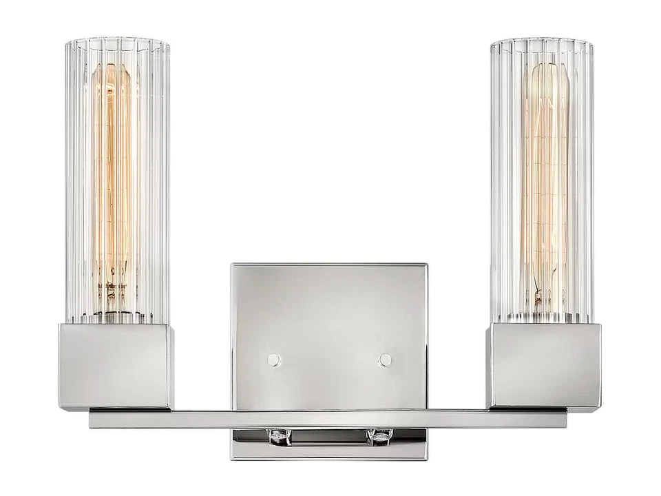 Baño LED de níquel pulido de la colección Xander Foto 1 de 2