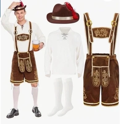 ¡Nuevo! Disfraz Completo Spooktacular Creations Hombre Talla XL Alemán Bávaro Oktoberfest Foto 1 de 4