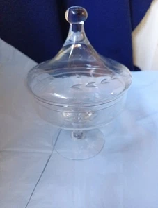 VTG Princess House Heritage Crystal Candy Dish With Lid - Picture 1 of 8