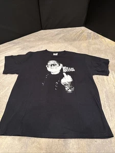 Vintage Willie Nelson T Shirt Short Sleeve Middle Finger Made In USA Size L EUC - Picture 1 of 6