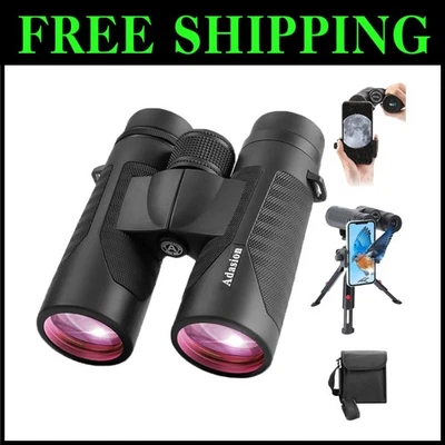 Professional 12x42 HD Binoculars with Phone Adapter - Image 1 of 4