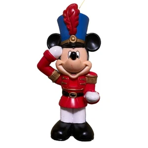 Vintage Disney Mickey Mouse Nutcracker Soldier Christmas Ornament by Enesco - Picture 1 of 4